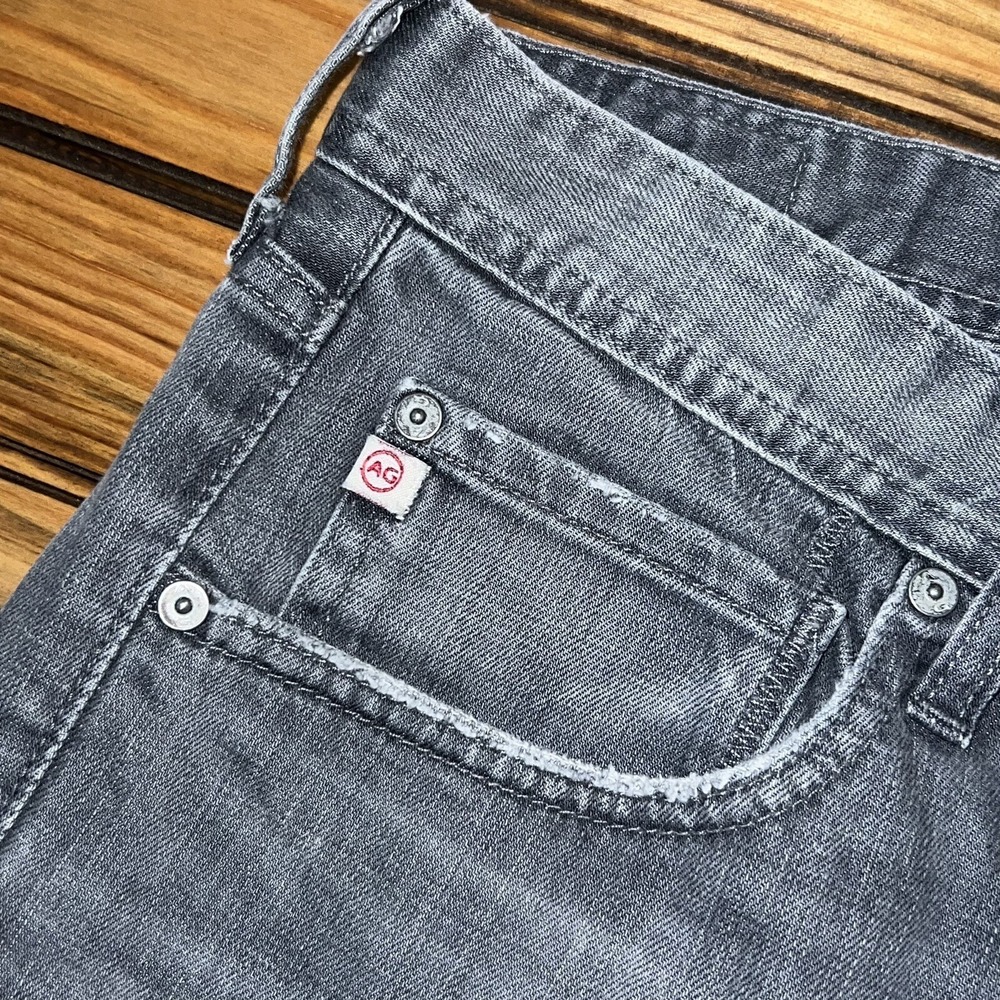 Adriano Goldschmied Matchbox Slim Straight Jeans Mens Size 36x33 Gray Denim - Picture 7 of 8
